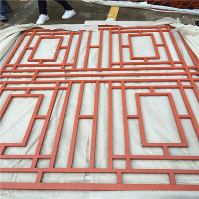 木纹色铝合金窗花 复古魅力与现代工艺的完美融合