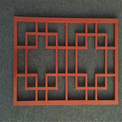 贵港酒红色仿古铝窗花厂家直销，成批出售，打造古典雅致建筑装饰