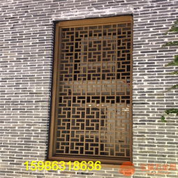 仿古铝格栅窗花 为广西户外园林注入典雅新韵